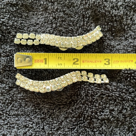 Vintage Rhinestone Shoe Clips - Picture 2 of 4